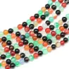 Margele agat multicolor  4-5mm