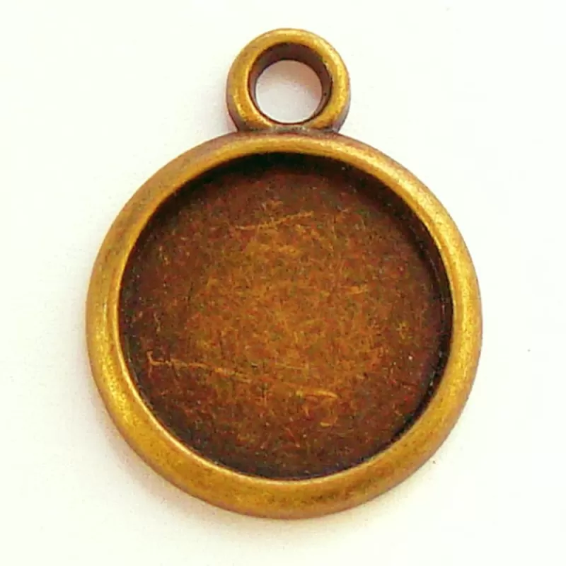 Cabochon pandantiv bronz caseta 12-16mm
