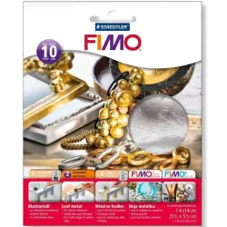 FIMO set 10 foițe metal - Shop online Gemsale