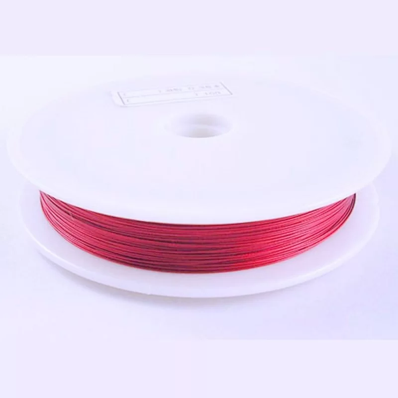 Sârmă modelaj 0,5 mm roșu carmin deschis