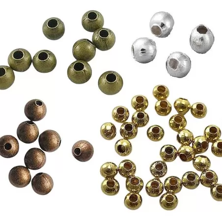 Mărgele metalice 4 mm