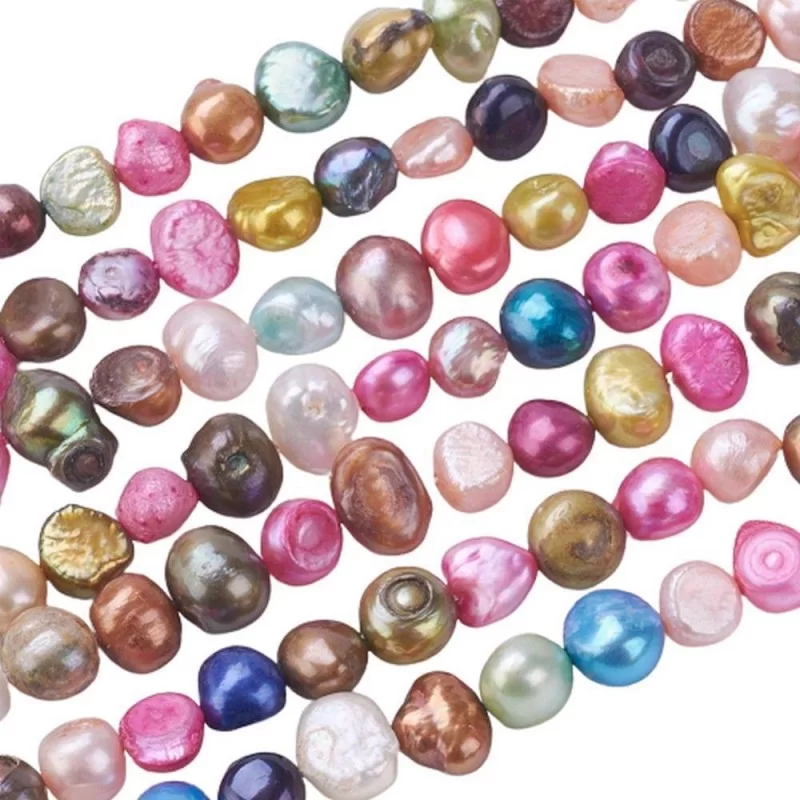 Mărgele perle de cultură colorate