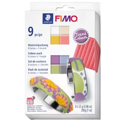 FIMO Soft set 8 culori 200g + brățară