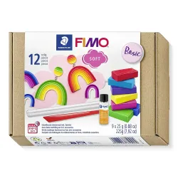 FIMO Soft -set 9 culori 225g +accesorii