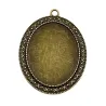 Cabochon pandantiv 55*40mm (40*30mm) bronz