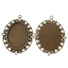 Cabochon pandantiv 61*48mm (40*30mm) bronz