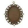 Cabochon pandantiv 61*48mm (40*30mm) bronz