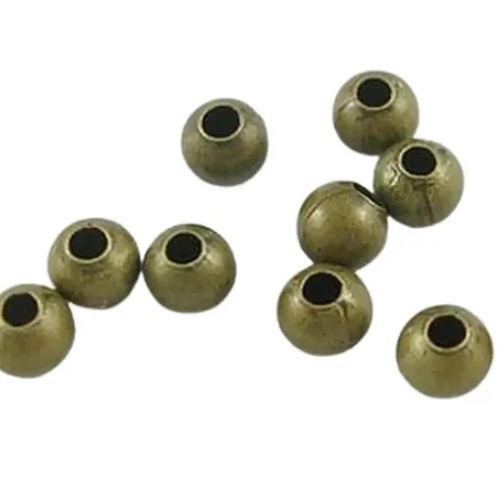 Mărgele metalice 3mm bronz