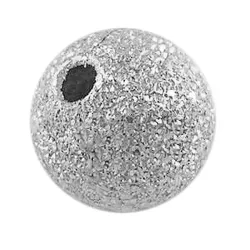 Mărgele stardust 6 mm silver