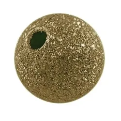 Mărgele stardust 6 mm bronz