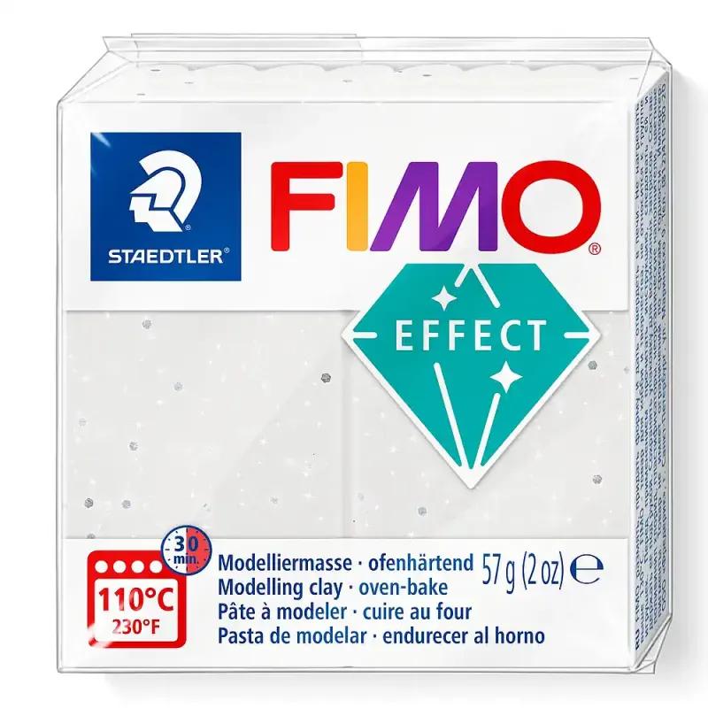 FIMO Effect Stone white granite