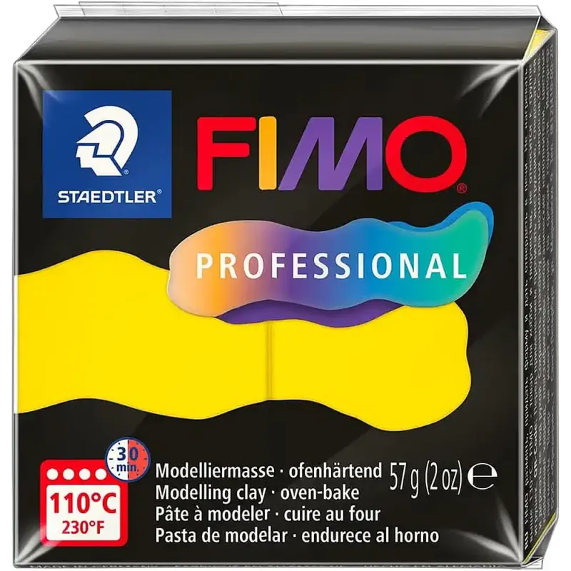 Pastă de modelaj FIMO Professional 57g galben Pastă de modelaj FIMO Professional 57g galben