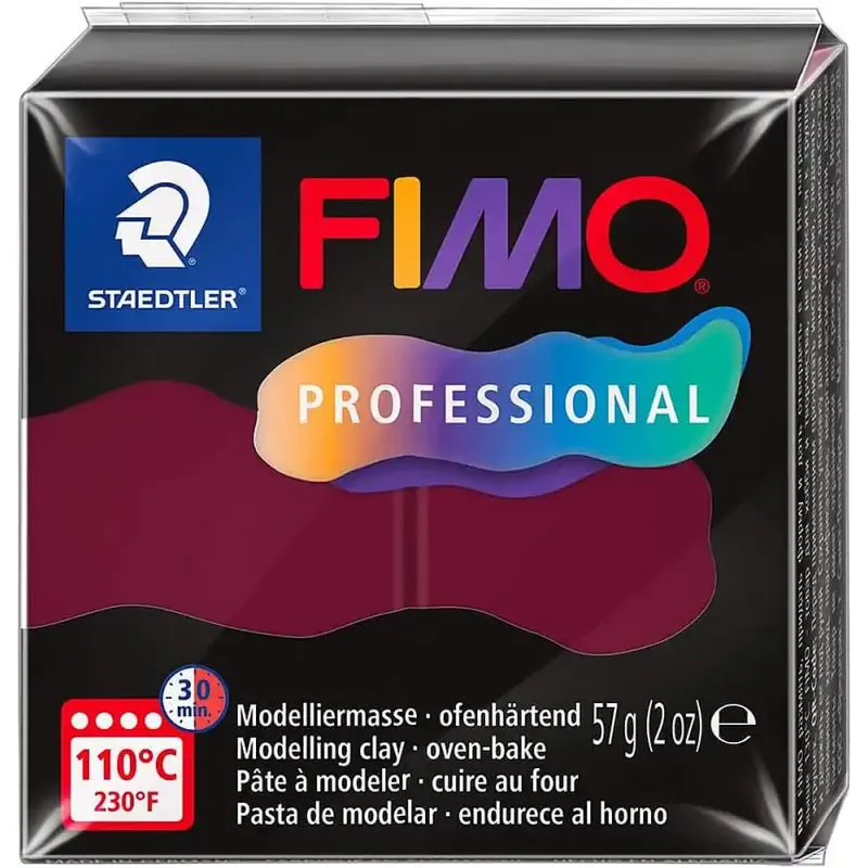 Pastă de modelaj FIMO Professional 57g vișiniu Pastă de modelaj FIMO Professional 57g vișiniu