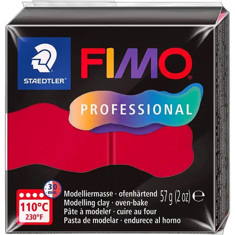 Pastă de modelaj FIMO Professional 57g roșu carmin Pastă de modelaj FIMO Professional 57g roșu carmin