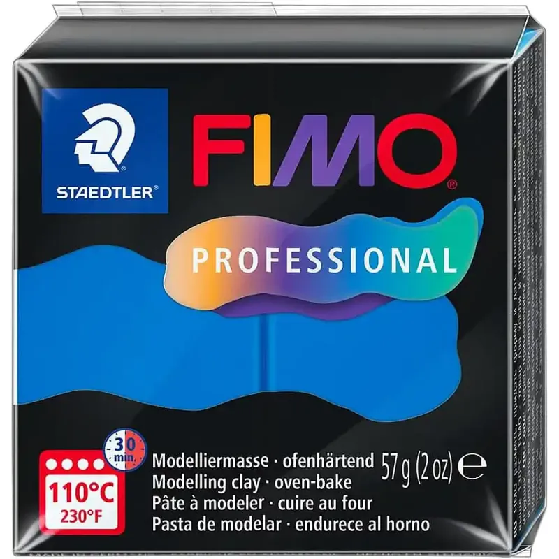 Pastă de modelaj FIMO Professional 57g albastru cer închis