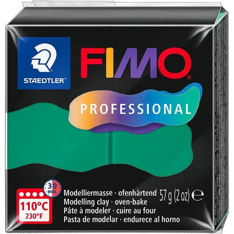 Pastă de modelaj FIMO Professional 57g verde smarald Pastă de modelaj FIMO Professional 57g verde smarald