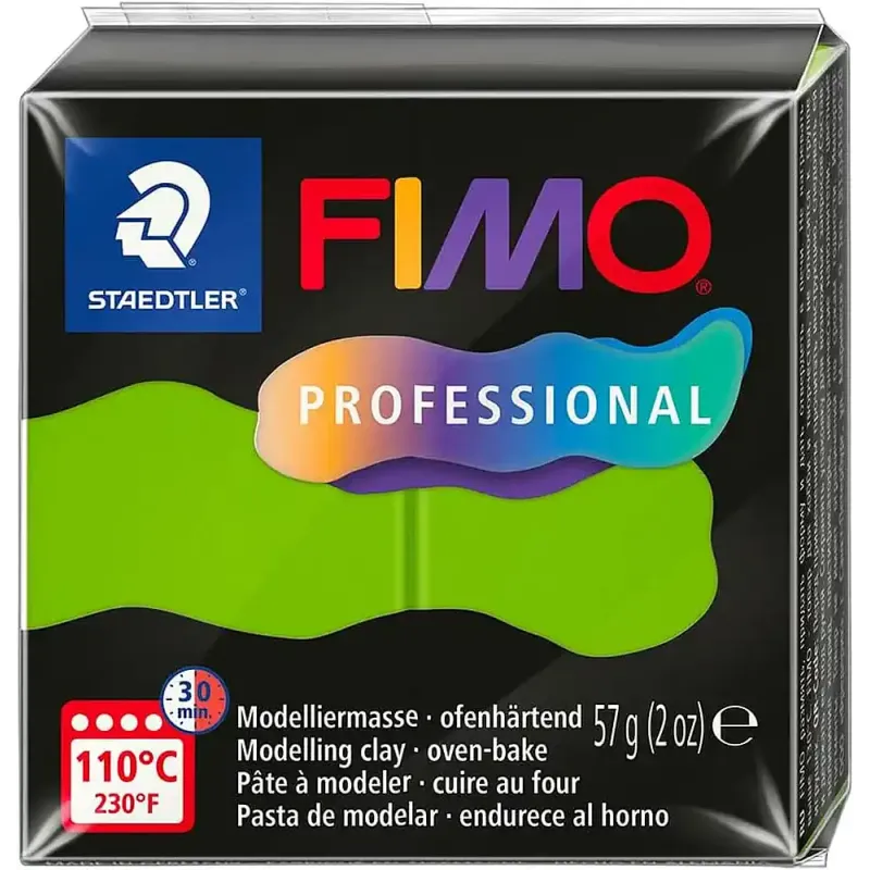 Pastă de modelaj FIMO Professional 57g verde deschis Pastă de modelaj FIMO Professional 57g verde deschis