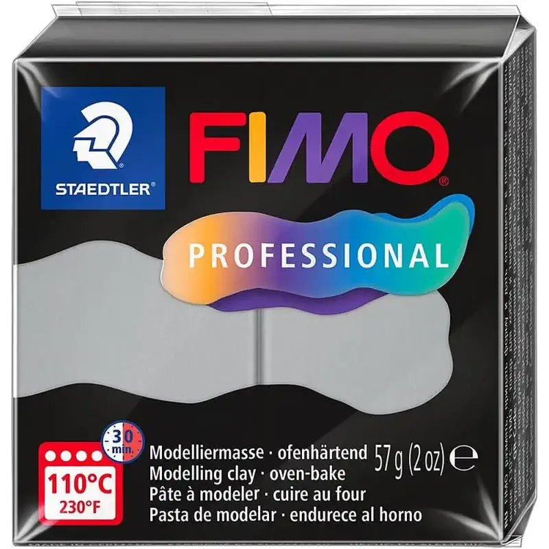 Pastă de modelaj FIMO Professional 57g gri deschis