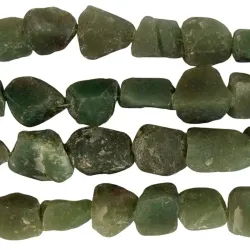 Margele aventurin verde brut