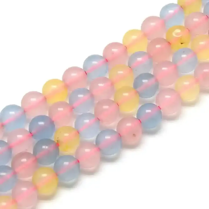 Mărgele calcedonie multicoloră Mărgele calcedonie multicoloră