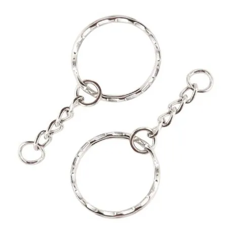 Seturi breloc chei: 2 inele, 2 lanțuri, 2 zale