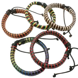 Brățări piele, textile și imitație