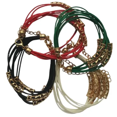 Brățări simple cu accesorii aurii