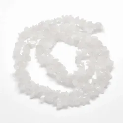 Mărgele cuarț alb chipsuri