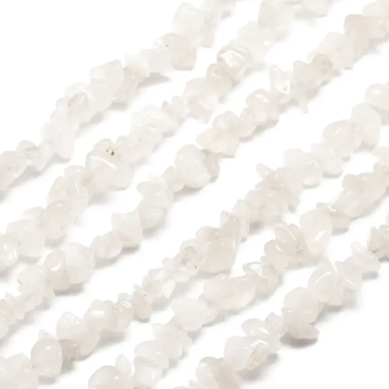 Mărgele cuarț alb chipsuri