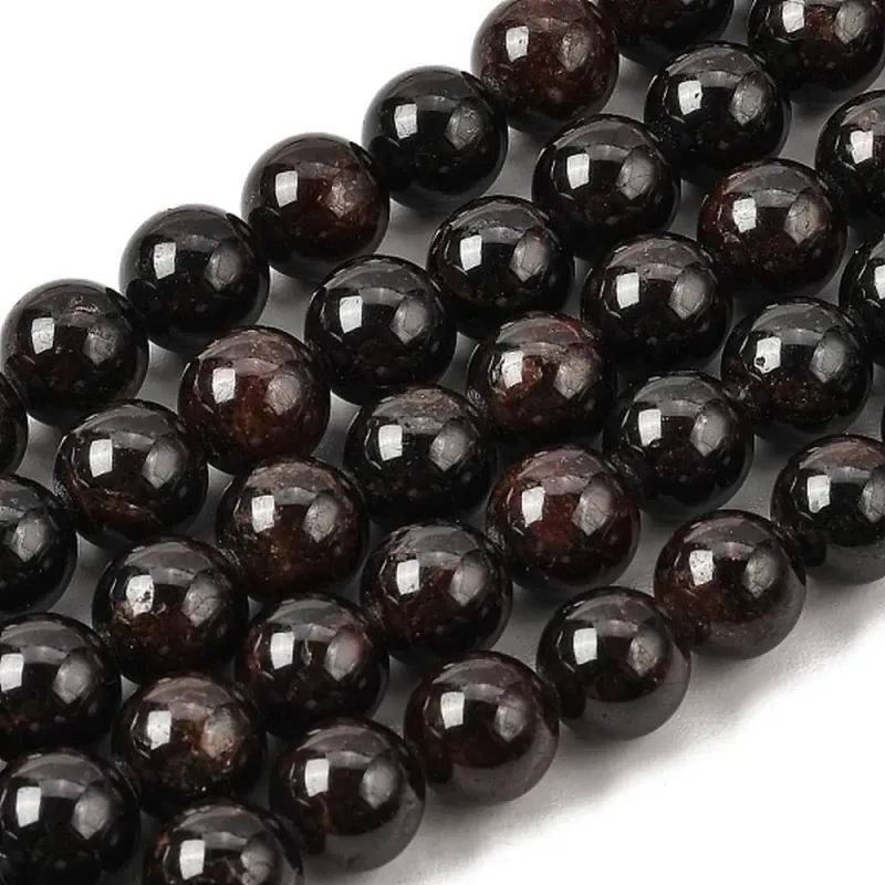 Mărgele granat 5mm, șirag 38cm~75buc
