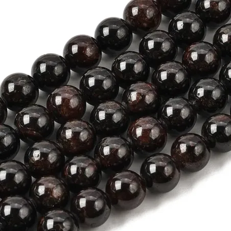Mărgele granat 5mm, șirag 38cm~75buc