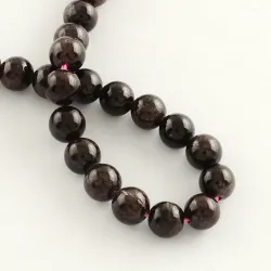 Mărgele granat 5mm, șirag 38cm~75buc