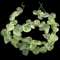 Mărgele granat verde, șirag 36cm~48buc