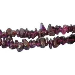 Mărgele granat chipsuri 4-7mm, șirag 84cm