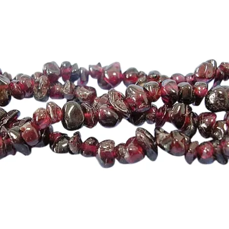 Mărgele granat chipsuri 4-7mm, șirag 84cm