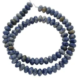 Margele blue spot stone 4*8mm