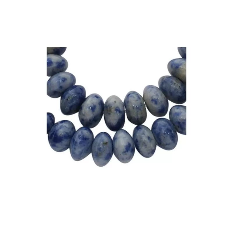 Margele blue spot stone 4*8mm