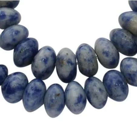 Margele blue spot stone 4*8mm