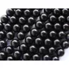 Margele perle imitatie sidef 12mm negre -1buc