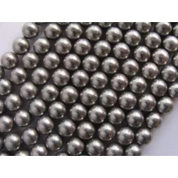 Margele perle imitatie sidef 10mm gri -1buc