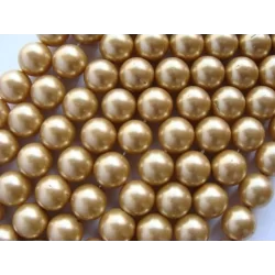 Margele perle imitatie sidef 10mm bej -1buc