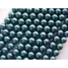 Margele perle imitatie sidef 8mm cyan inchis-10buc