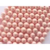 Margele perle imitatie sidef 8mm roz -10buc
