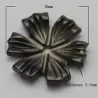 Margele sidef floare neagra 16mm -1buc
