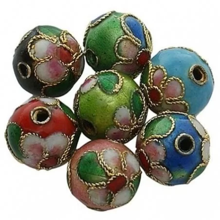 Margele cloisonné 10mm