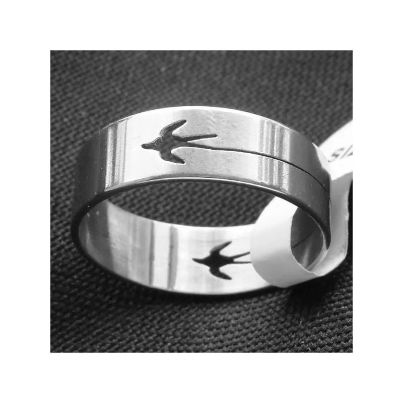 Inele inox barbati, tip verigheta, 16-20mm