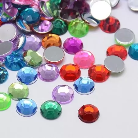 Cabochon acrilic 8mm -10buc