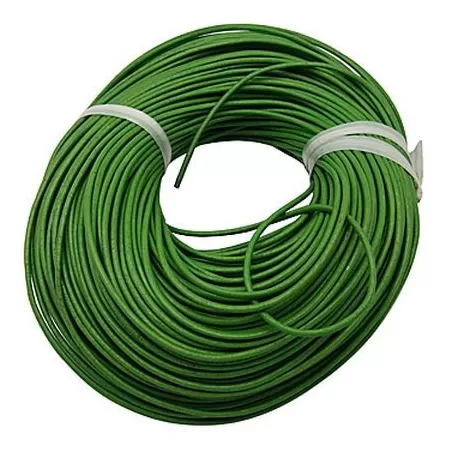 Snur piele naturala 2mm verde