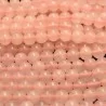 Margele cuart roz 8mm 38cm~48buc
