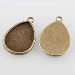 Cabochon lacrima bronz » Accesorii bijuterii GemSale.ro